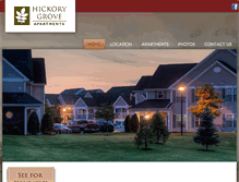 Tablet Screenshot of hickorygroveapartments.com